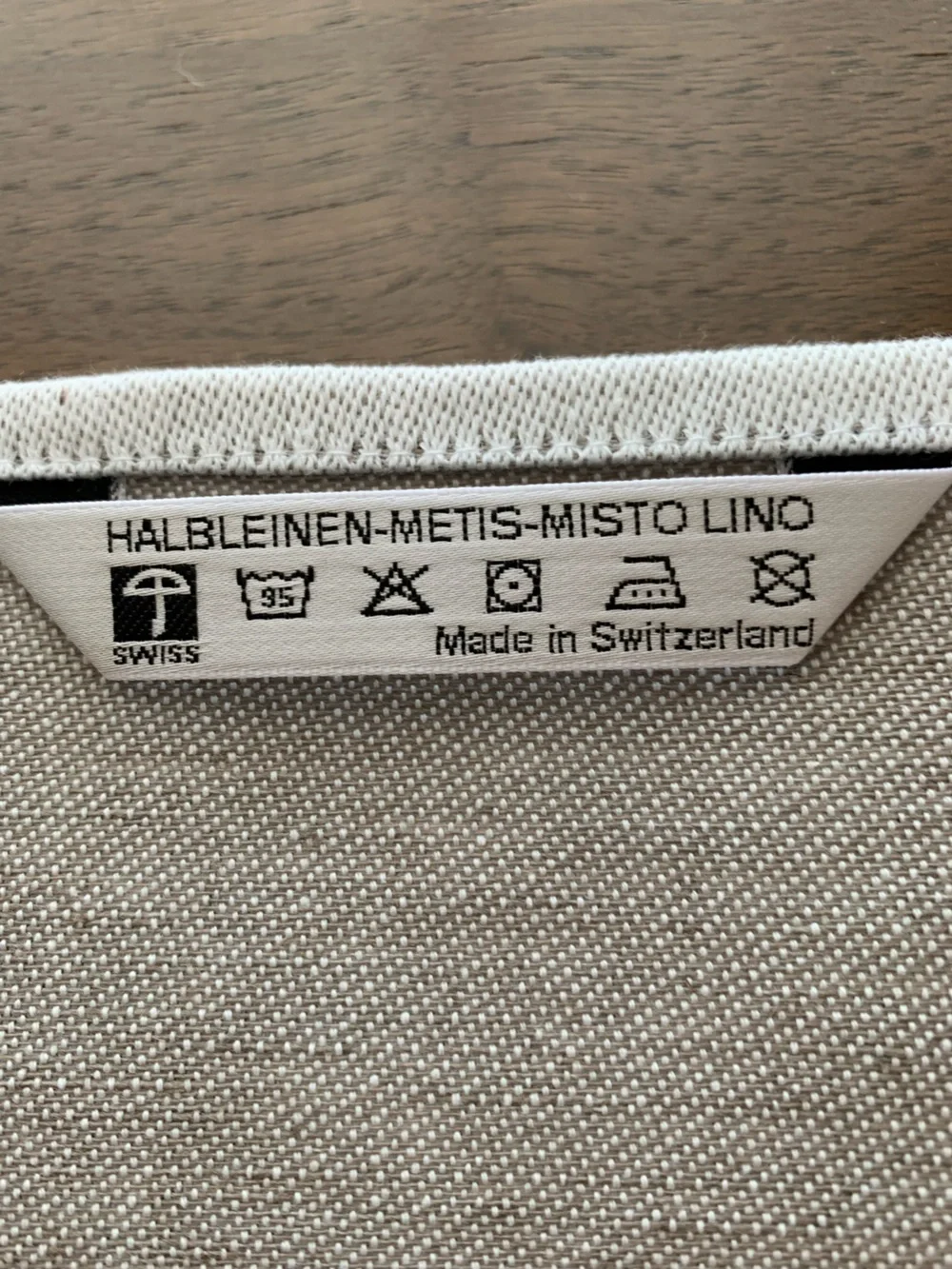Rare Meyer-Mayor Linen Kitchen Dish Towel Gray Cow Farm. Made in Switzerland